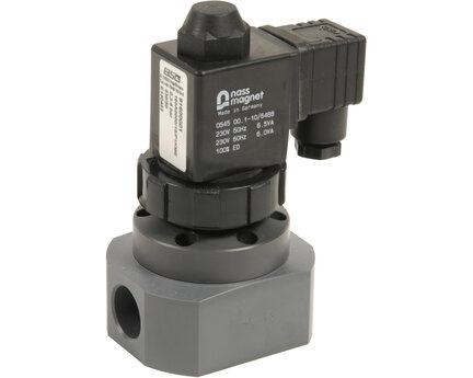 Zawory elektromagnetyczne PVC-u/EPDM z membraną wspomaganą NF, seria VW160 PVC  - Sectoriel